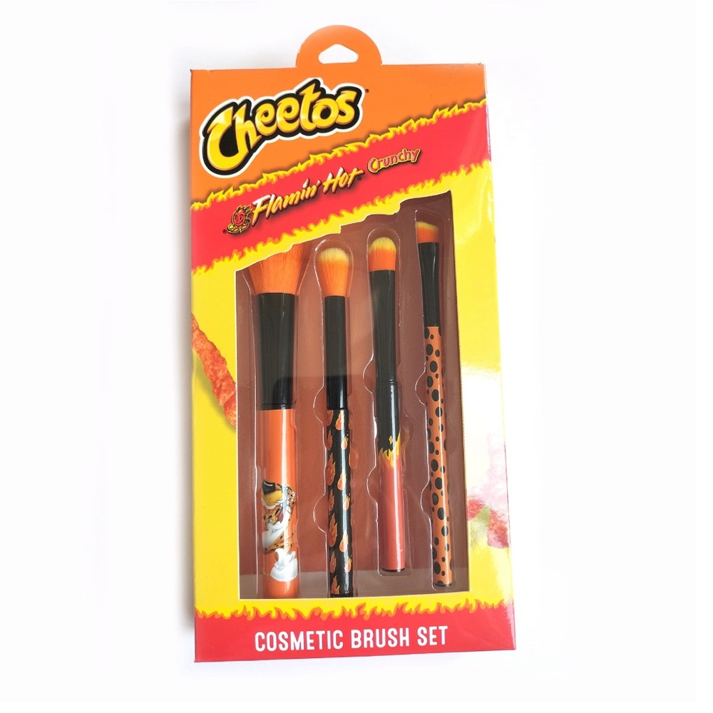New Flamin' Hot Cheetos 4PC Cosmetic Brush set